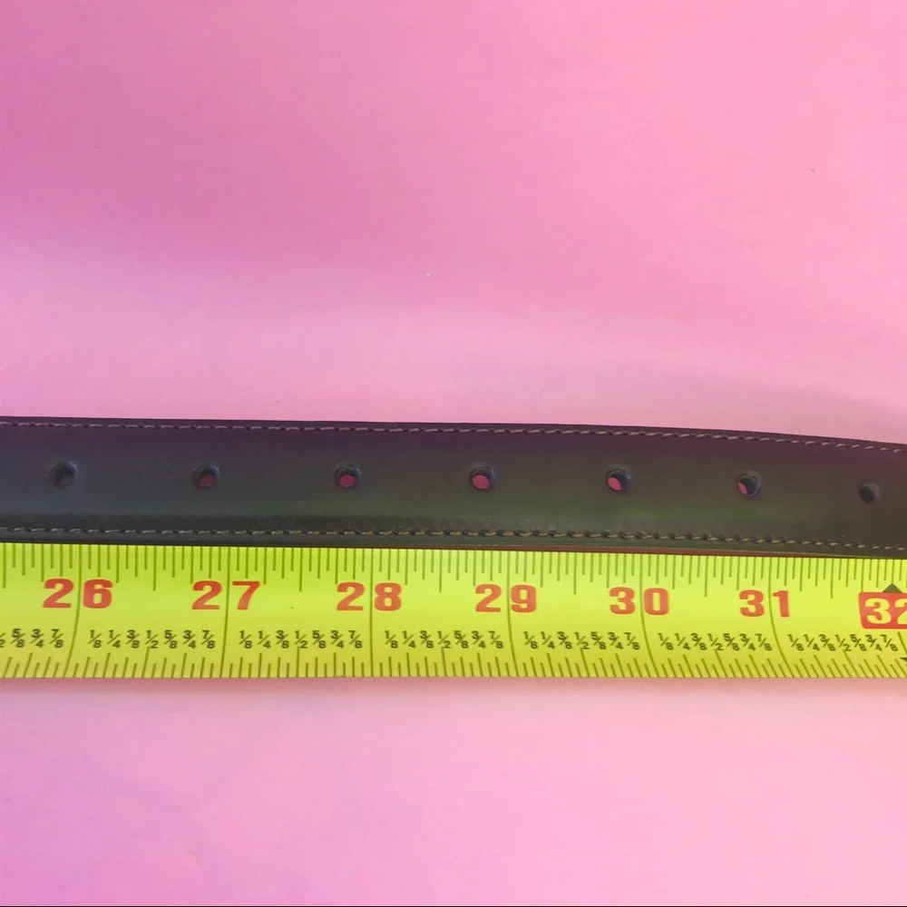 New dark brown Beverly Hills leather/handmade belt